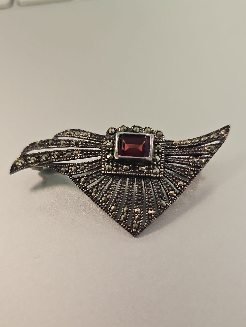 Sterling Art Deco Brooch